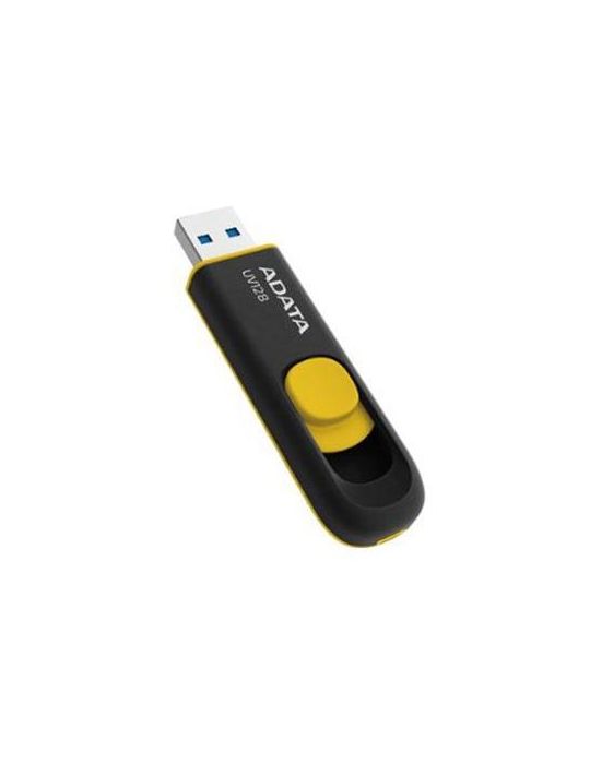 Stick Memorie A-Data UV128 64GB, USB3.1, Black-Yellow A-data - 1