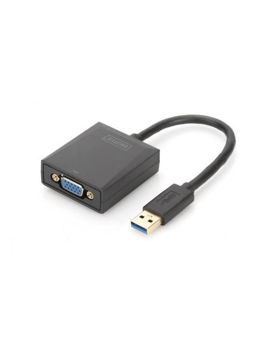 Adaptor ASSMANN, USB 3.0 - VGA, Black Digitus - 1