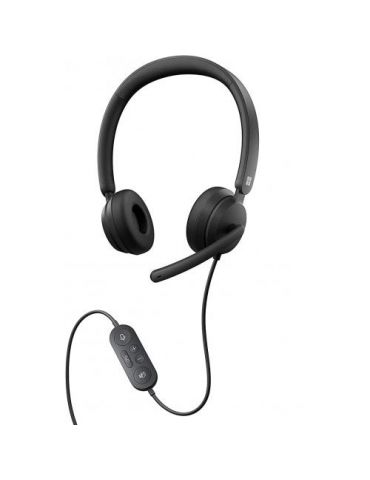 Casti cu microfon Microsoft Modern for business, USB-C, Black Microsoft - 1