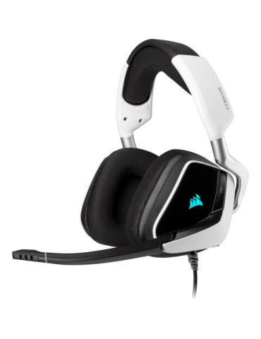 Casti cu microfon Corsair Void Elite RGB 7.1, White Corsair - 1