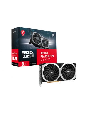 MSI Radeon RX 7600 MECH 2X CLASSIC 8G OC AMD 8 Giga Bites GDDR6