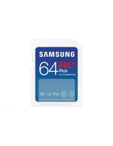 Samsung MB-SD64S EU memorii flash 64 Giga Bites SD UHS-I Clasa 3 - Tik.ro