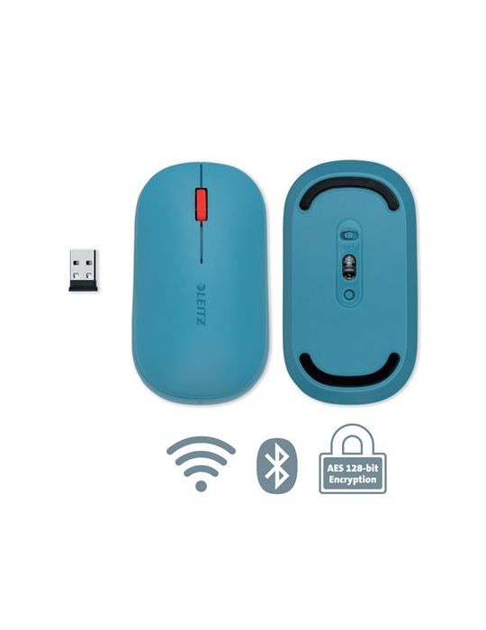 Leitz Cosy mouse-uri Ambidextru RF Wireless + Bluetooth 4000 DPI