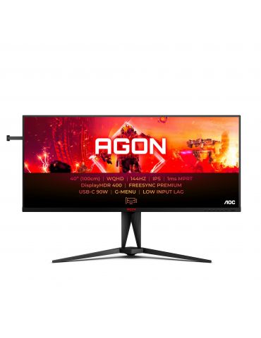 AOC AGON 5 AG405UXC monitoare LCD 100,3 cm (39.5") 3440 x 1440 Pixel Wide Quad HD Negru - Tik.ro