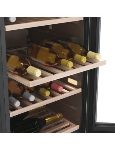 Haier Wine Bank 50 Serie 7 HWS77GDAU1 Răcitoare pentru vin cu compresor De sine stătător Negru 77 sticlă(sticle)