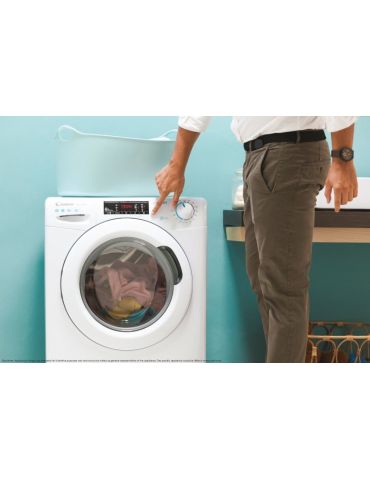 Candy Smart Pro CSOW 4965TWE 1-S uscătoare pentru mașini de spălat De sine stătător Încărcare frontală Alb E