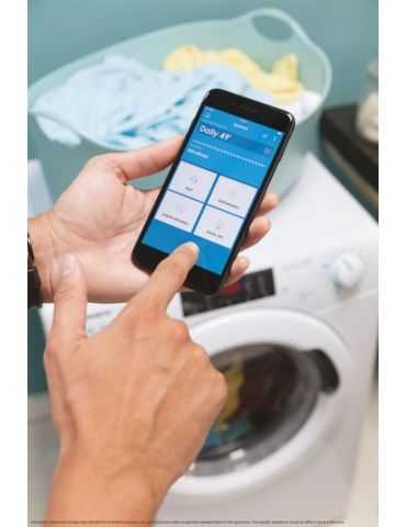 Candy Smart Pro CSOW 4965TWE 1-S uscătoare pentru mașini de spălat De sine stătător Încărcare frontală Alb E