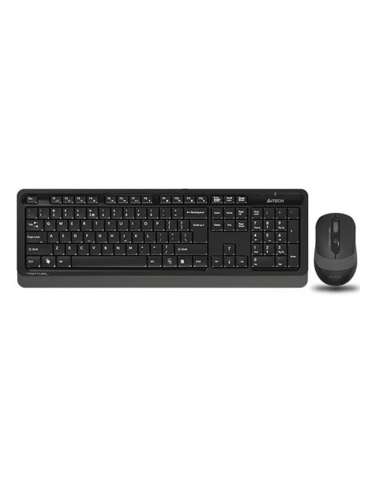 Kit Wireless A4Tech - Tastatura Fstyler FGK10, USB Wireless, Black + Mouse Optic FG10, USB Wireless, Black-Grey A4tech - 1