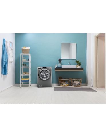 Candy Smart CS 1292DRRE 1-S mașini de spălat Încărcare frontală 9 kilograme 1200 RPM D Antracit