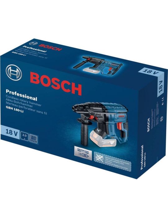 Bosch GBH 180-LI Ciocan rotopercutor cu acumulator cu SDS plus 2J cutie carton (solo) Bosch - 1