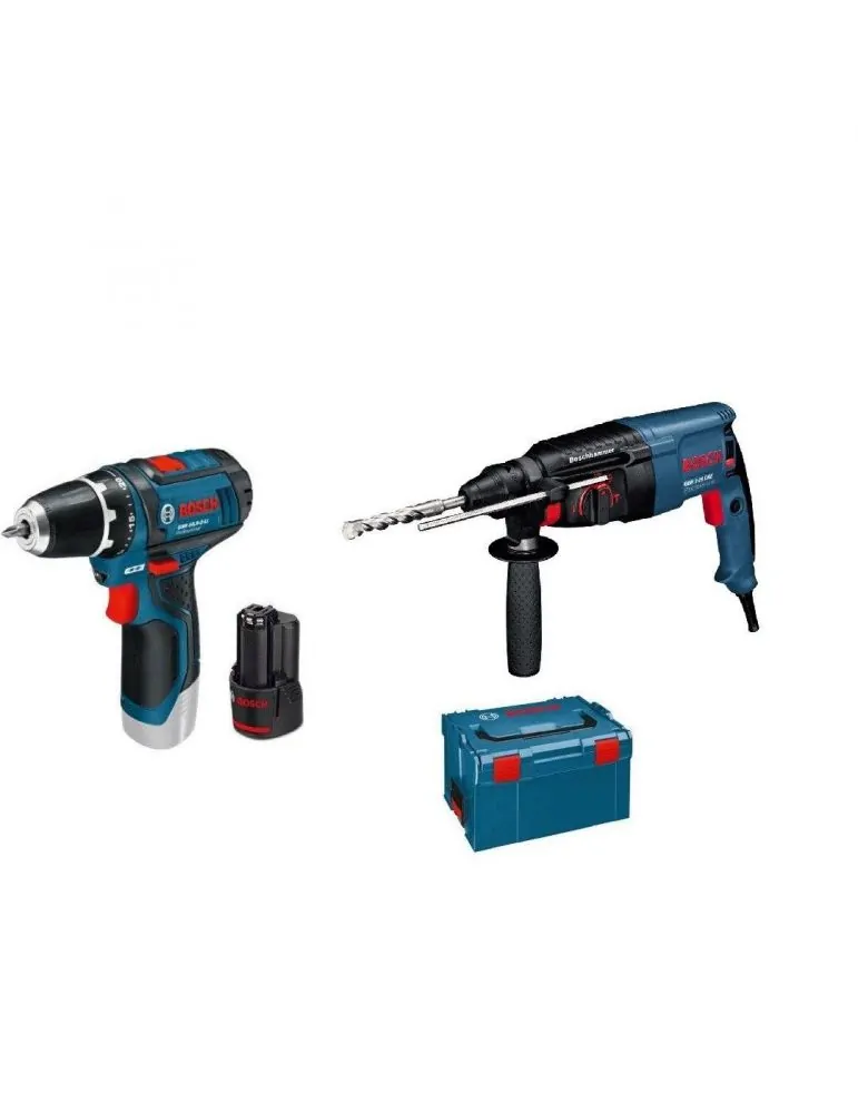 Bosch GBH 2-26 DRE Ciocan rotopercutor 800W 2.7J + Bosch GSR 10.8-2-LI Masina de gaurit si insurubat10.8V