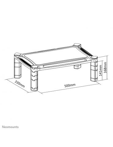 Neomounts by Newstar NSMONITOR20 sistem montare monitor stand 81,3 cm (32") Negru Birou