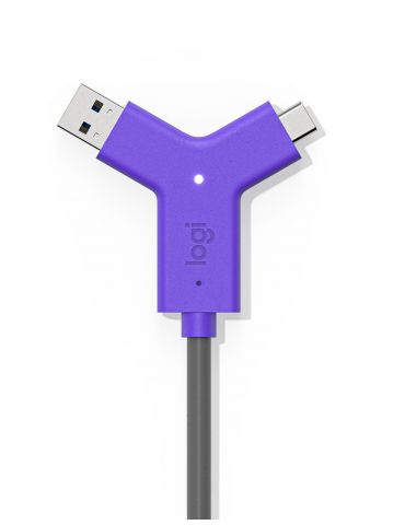 Logitech Swytch Emițător & receiver AV Negru, Violet