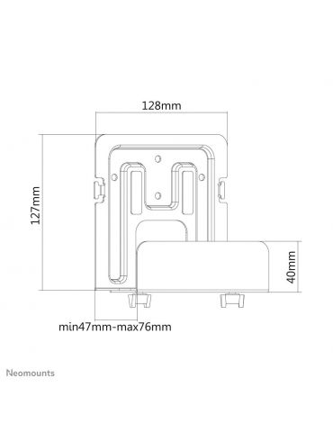 Neomounts by Newstar AWL-450BL suporturi Player media digital Negru
