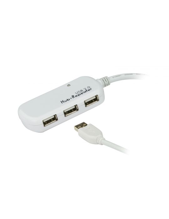 ATEN UE2120H hub-uri de interfață USB 2.0 480 Mbit s Alb