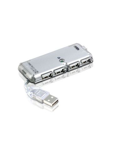 ATEN UH275Z-AT-G hub-uri de interfață USB 2.0 480 Mbit s Argint - Tik.ro