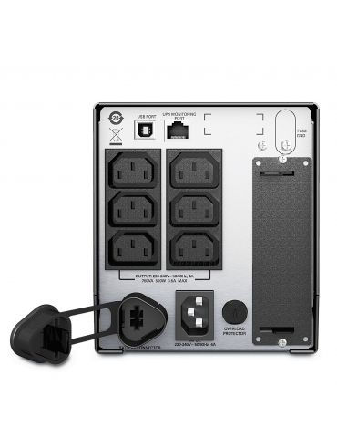 APC SMT750I surse neîntreruptibile de curent (UPS) Line-Interactive 0,75 kVA 500 W 8 ieșire(i) AC