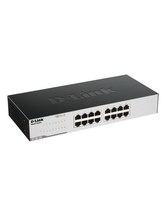 D-Link GO-SW-16G Fara management L2 Gigabit Ethernet (10 100 1000) 1U Negru