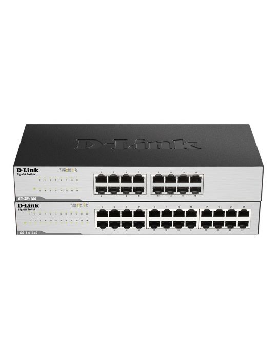 D-Link GO-SW-16G Fara management L2 Gigabit Ethernet (10 100 1000) 1U Negru
