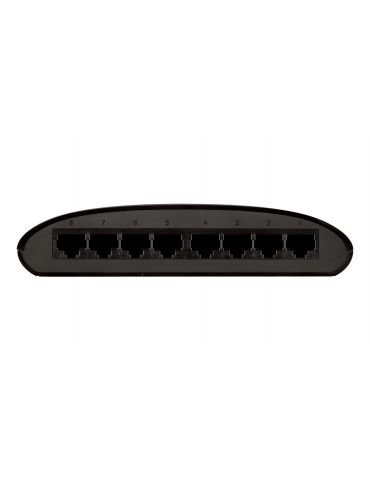 D-Link DES-1008D Fara management Fast Ethernet (10 100) Negru