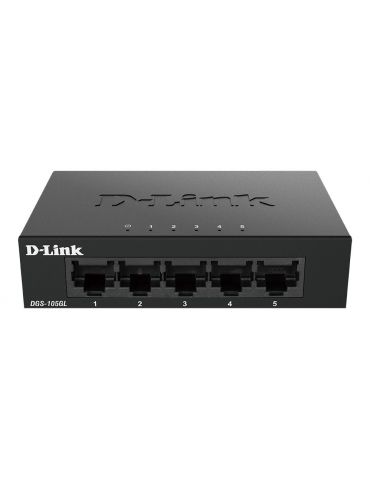D-Link DGS-105GL E switch-uri Fara management Gigabit Ethernet (10 100 1000) Negru - Tik.ro