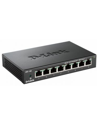 D-Link DES-108 Negru - Tik.ro