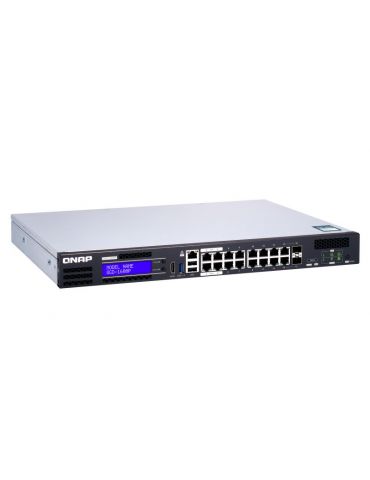 QNAP QGD-1600P Gestionate Gigabit Ethernet (10 100 1000) Power over Ethernet (PoE) Suport 1U Negru, Gri