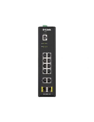 D-Link DIS-200G-12S switch-uri Gestionate L2 Gigabit Ethernet (10 100 1000) Negru