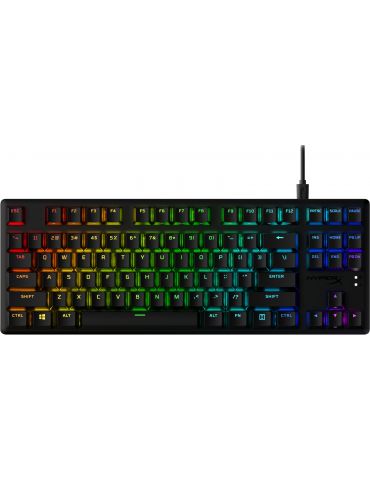 HyperX Alloy Origins Core PBT HX albastru - Tastatură mecanică pentru jocuri - Tik.ro