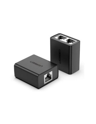 Priza splitter Ugreen CM210, CAT5, UTP, 1x RJ45 - 2x RJ45, Black