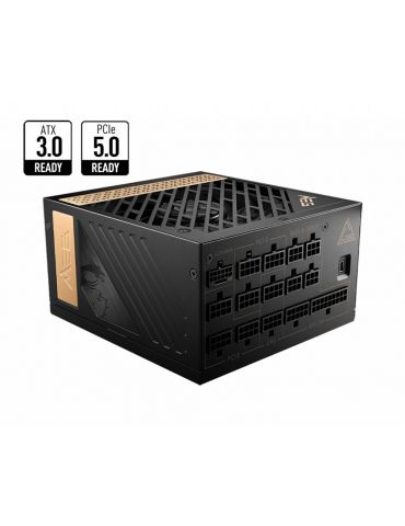 MSI MEG AI1300P PCIE5 unități de alimentare cu curent 1300 W 24-pin ATX ATX Negru - Tik.ro