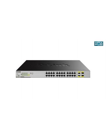 D-Link DGS-1026MP switch-uri Fara management Gigabit Ethernet (10 100 1000) Power over Ethernet (PoE) Suport Negru, Gri - Tik.ro