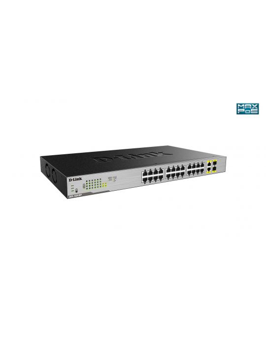 D-Link DGS-1026MP switch-uri Fara management Gigabit Ethernet (10 100 1000) Power over Ethernet (PoE) Suport Negru, Gri