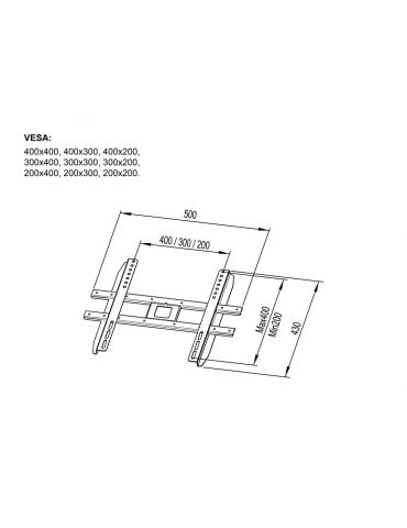 Multibrackets 5193 sistem montare consolă media 81,3 cm (32") Negru