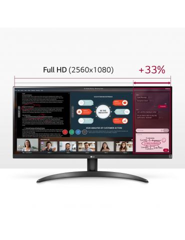 LG 29WP500-B monitoare LCD 73,7 cm (29") 2560 x 1080 Pixel UltraWide Full HD LED Negru