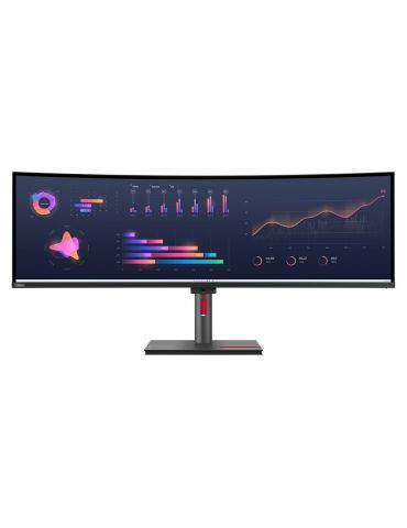 Lenovo ThinkVision P49w-30 LED display 124,5 cm (49") 5120 x 1440 Pixel DQHD Negru