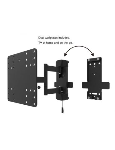 Multibrackets 6843 sistem montare TV 109,2 cm (43") Negru