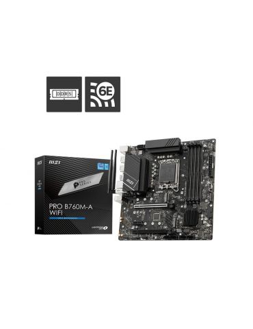 MSI MB PRO B760M-A WIFI Intel B760 LGA 1700 micro-ATX - Tik.ro