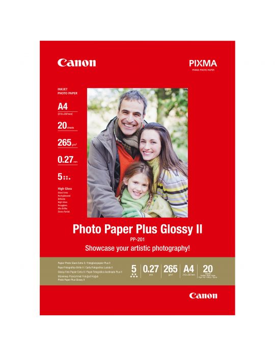 Canon 2311B019 hârtii fotografică A4 Alb Glasată