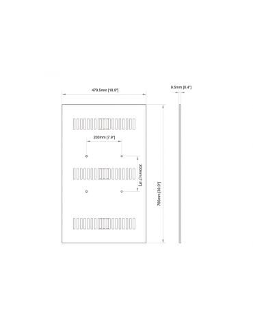 Multibrackets 1089 accesorii montaj sistem de afișaj Placă spate carcasă