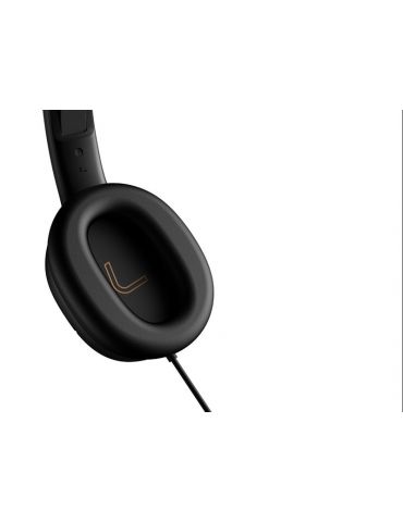 Casti edifier cu fir tip standard utilizare multimedia (pc and more) | call center microfon pe casca built-in sound card negru k
