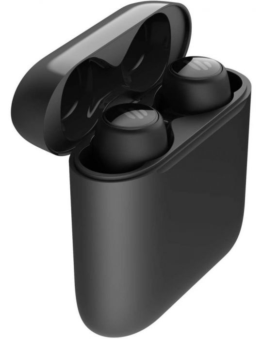 Casti edifier wireless intraauriculare - butoni pt smartphone microfon pe casca conectare prin bluetooth 5.0 negru tws6-bk (incl