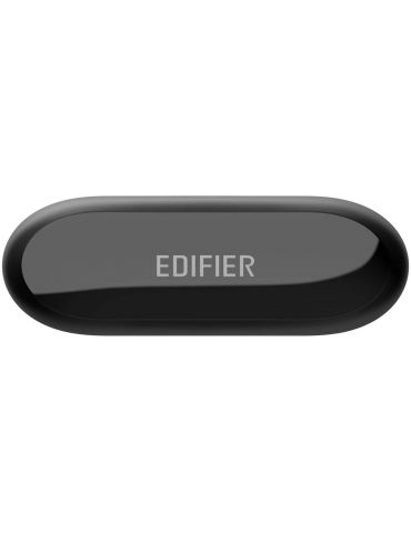 Casti edifier wireless intraauriculare - butoni pt smartphone microfon pe casca conectare prin bluetooth 5.0 negru tws6-bk (incl