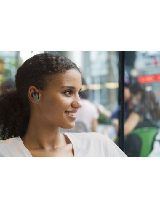 Casti edifier wireless intraauriculare - butoni pt smartphone microfon pe casca conectare prin bluetooth 5.0 negru / argintiu tw