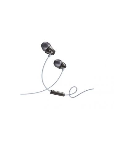 Casti tcl socl100bk cu fir intraauriculare pt smartphone microfon pe fir conectare prin jack 3.5 mm negru socl100bk-eu (include 