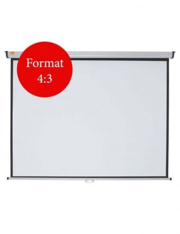 Ecran proiectie  nobo manual format 4 : 3 fixare perete | tavan 175 x 132 cm 1902392 Nobo - 1