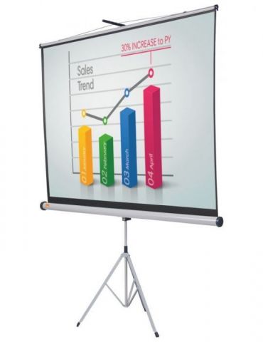 Ecran proiectie  nobo manual format 16 : 10 fixare trepied 200 x 131 cm 1902397w Nobo - 1