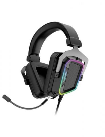 Casti patriot viper v380 cu fir gaming utilizare multimedia microfon pe brat detasabil conectare prin usb 2.0 negru pv3807umxek 