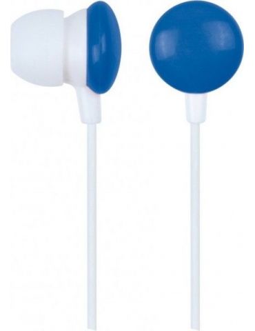 Casti gembird cu fir intraauriculare utilizare mp3 smartphone (doar audio) microfon nu conectare prin jack 3.5 mm negru / albast