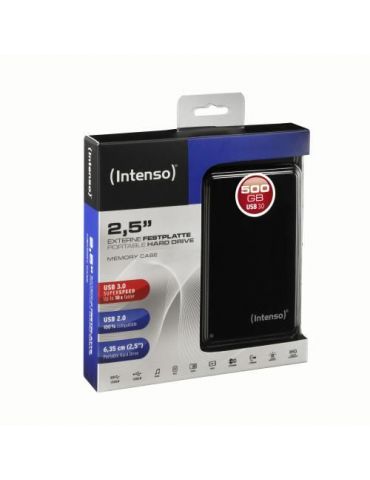Hdd externe intenso 500 gb format 2.5 inch usb 3.0 negru 000000000006021530 (include tv 0.8lei) Intenso - 1